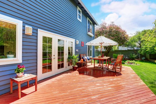 Blue Siding Installation in Bellevue